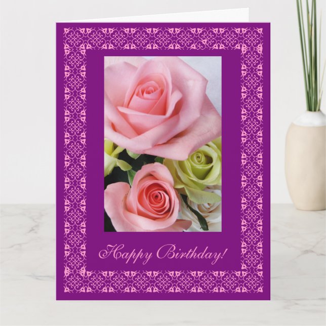 Cumpleaños! Tarjeta grande (Anverso)