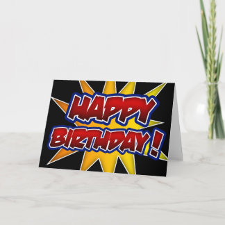 Cumpleaños! Tarjeta mediana