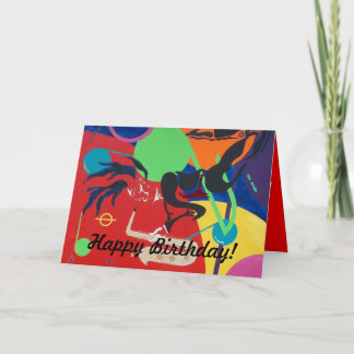 Cumpleaños! Tarjeta mediana