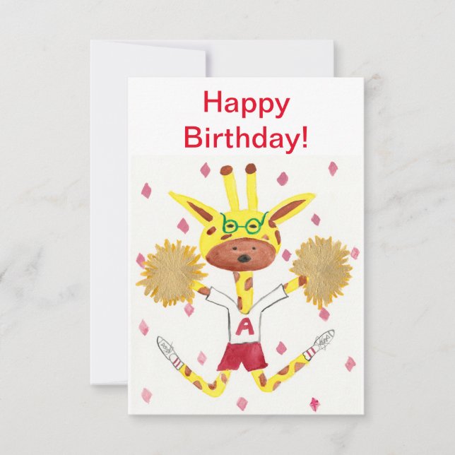 Cumpleaños! Tarjeta mediana. (Anverso)