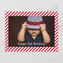 Cumpleaños | Tarjeta personalizada de fotos de ban