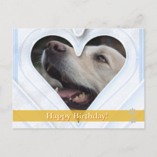 Cumpleaños! - tarjeta postal para perros