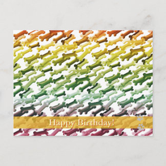 Cumpleaños! - tarjeta postal para perros
