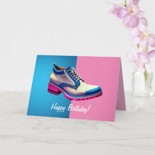 Cumpleaños transgénero, tarjeta de cumpleaños pleg