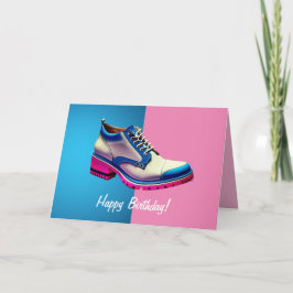 Cumpleaños transgénero, tarjeta de cumpleaños pleg