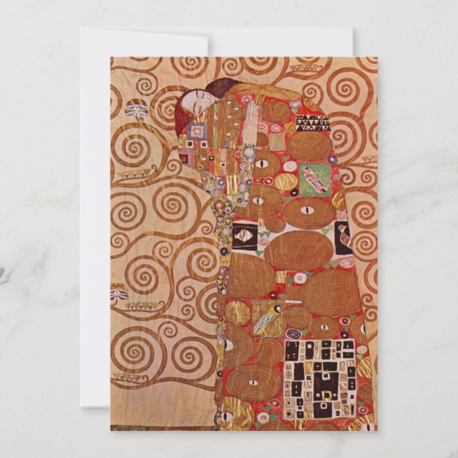 Cumplimiento por Gustav Klimt, Arte Nouveau Antigu (Anverso)