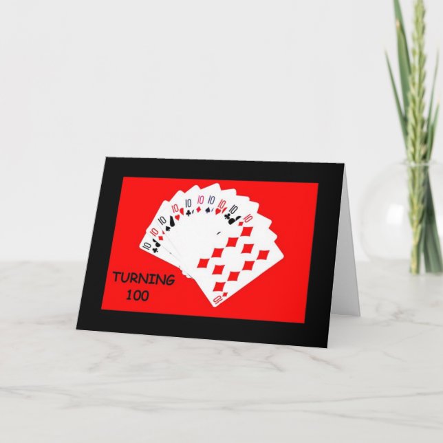 ¡Cumplir 100 Años Es Mucho! Tarjeta de cumpleaños (Anverso)