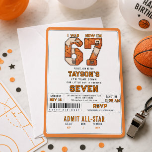 Cumplo 7 años – Invitación de cumpleaños de balonc