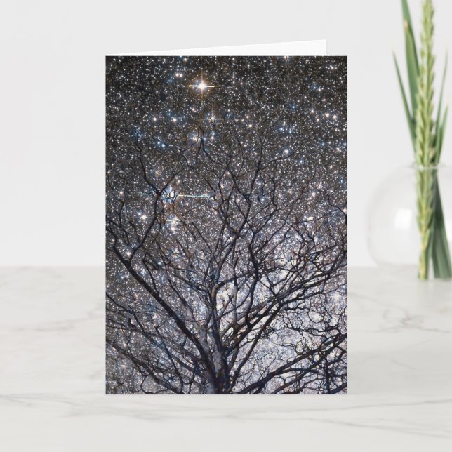 Cúmulo de estrellas cósmico del árbol de navidad (Anverso)