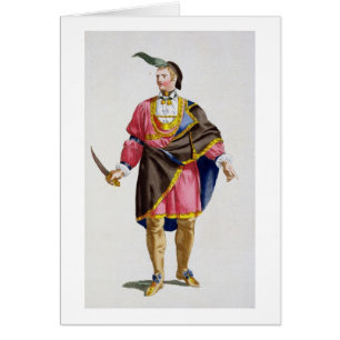 Cunne Shote, jefe del Cherokees, 1780 (coloure