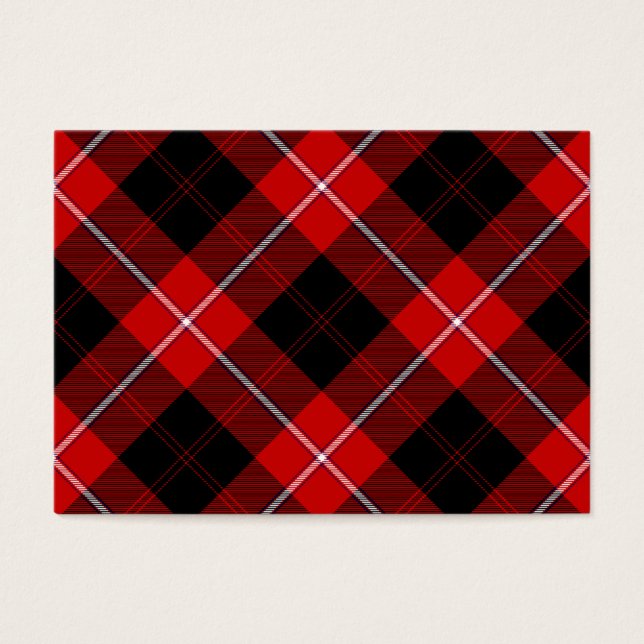 Cunningham Tartan Red Black Plaid (Frente)