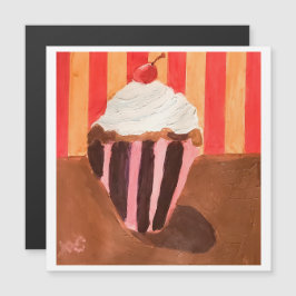 Cupcake con glaseado de vainilla