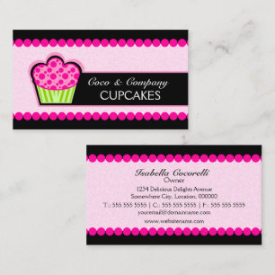 Cupcake Cupcake Panadería Tarjetas de visita