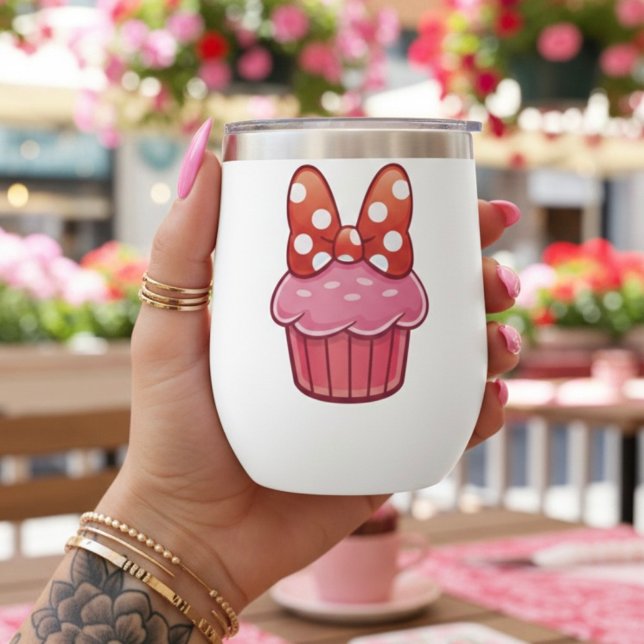 Cupcake Thermal Wine Tumbler (Subido por el creador)