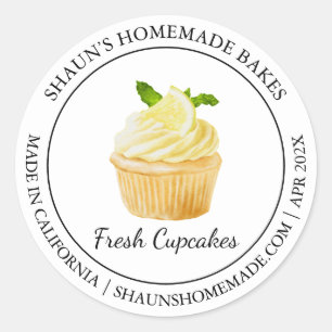 Cupcakes Baking Etiqueta moderna