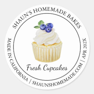 Cupcakes Baking Etiqueta moderna