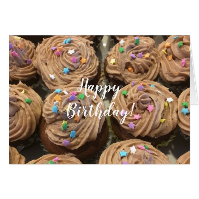 Cupcakes De Chocolate Para Tu Cumpleaños (Anverso (Horizontal))