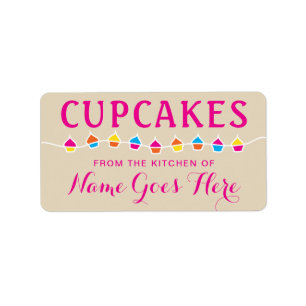 CUPCAKES de la cocina de los pegatinas