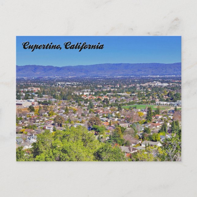 Cupertino, postal de California (Anverso)