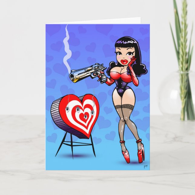Cupid del asesino de la tarjeta del día de San (Anverso)
