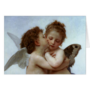 Cupid y psique como niños