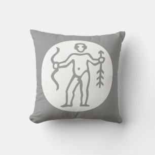 CUPIDO/ sagitario HOROSCOPO en almohada GRIS