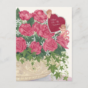 Cupidos y Rosas San Valentín postales