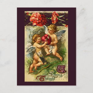 Cupids y tarjeta del día de San Valentín del