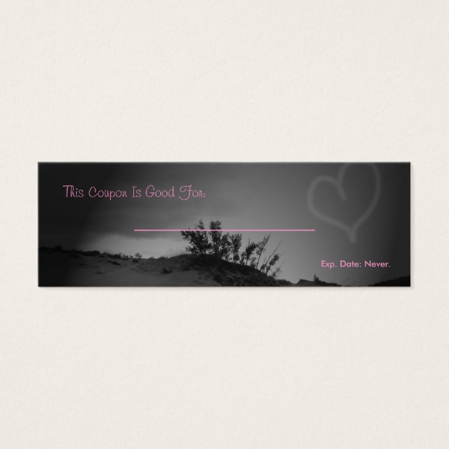 Cupón de amor (Frente)