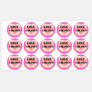 Cupón de amor Pegatinas múltiples