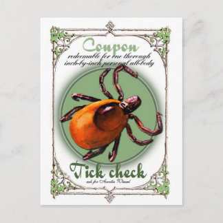 Cupón de comprobación de marca, tamaño de postal