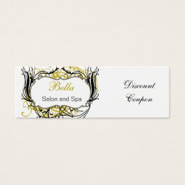 cupón de descuento de Moda amarilla, negra y blanc