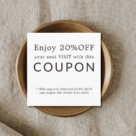 Cupón de descuento en salón de belleza simple y mo