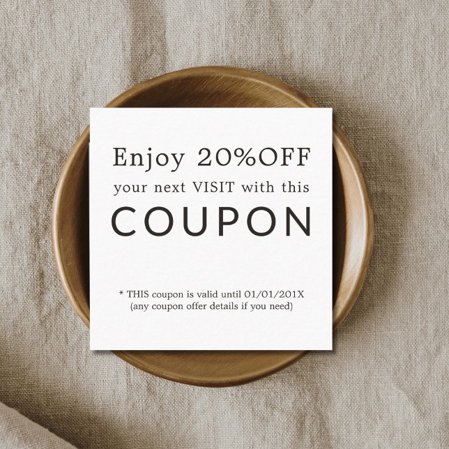 Cupón de descuento en salón de belleza simple y mo (Subido por el creador)