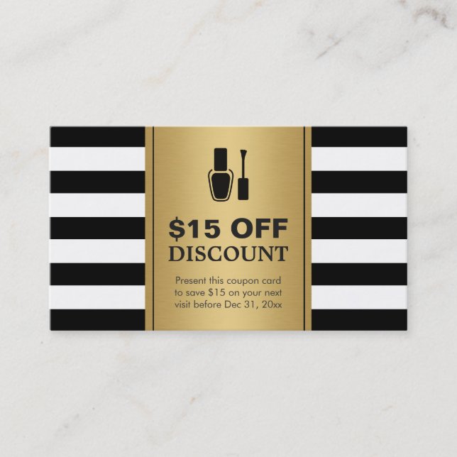 Cupón de descuento Salon Nail Salon Gold Silueta n (Anverso)