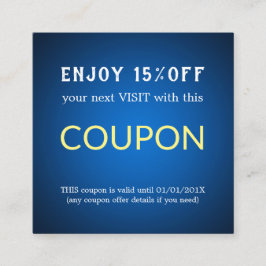 Cupón de descuento simple y moderno