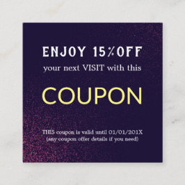 Cupón de descuento simple y moderno