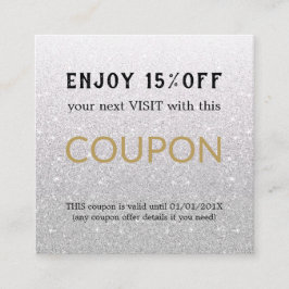 Cupón de descuento simple y moderno