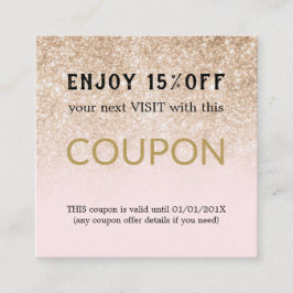 Cupón de descuento simple y moderno