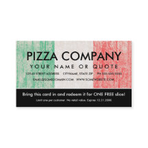 cupón de pizza de la bandera de Italia