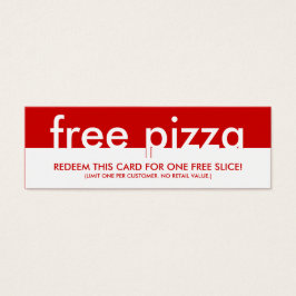 cupón de pizza gratis