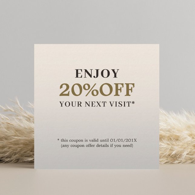 Cupón de salón de belleza elegante y moderno (Subido por el creador)