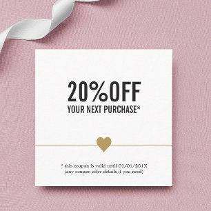 Cupón de salón de belleza simple y elegante