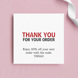Cupón de tarjetas Guay Elegant Bold Red