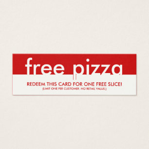 cupón libre de la pizza