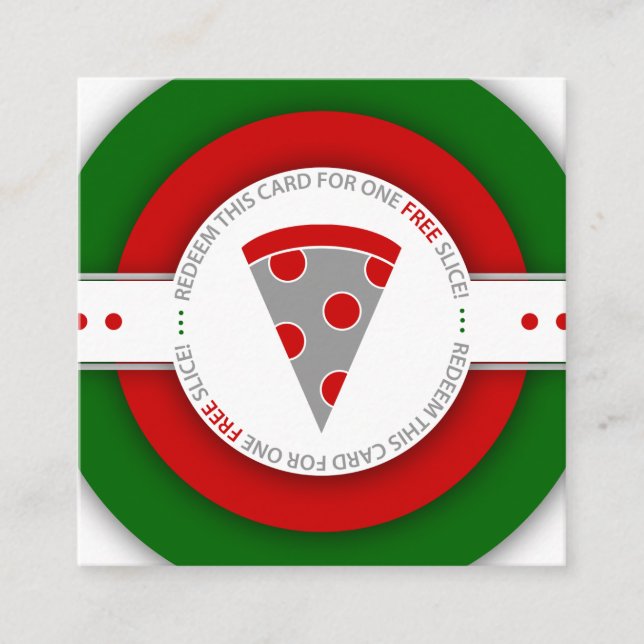 cupón PIZZA SLICE LIBRE de retro (Anverso)