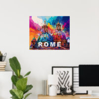 Cúpulas de la Catedral de Roma - Impresión de Arte
