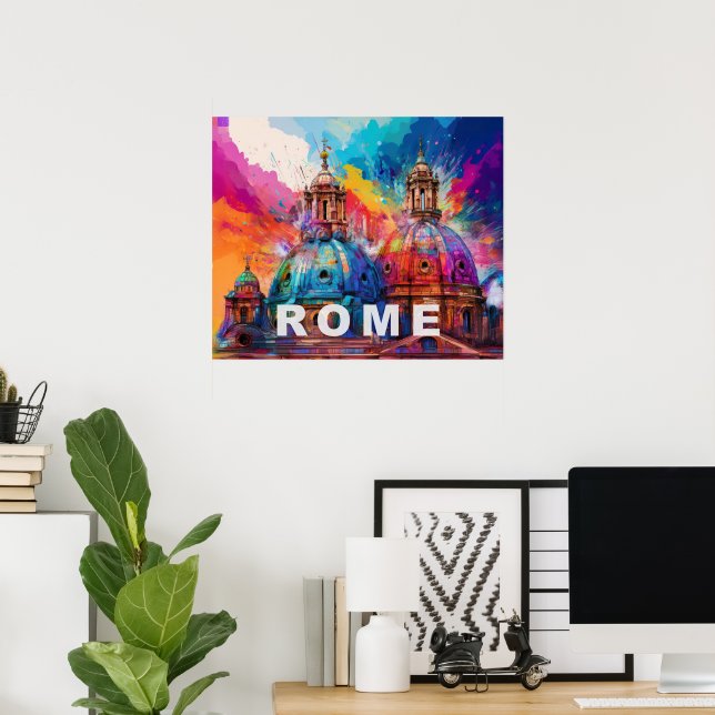 Cúpulas de la Catedral de Roma - Impresión de Arte (Oficina en casa)