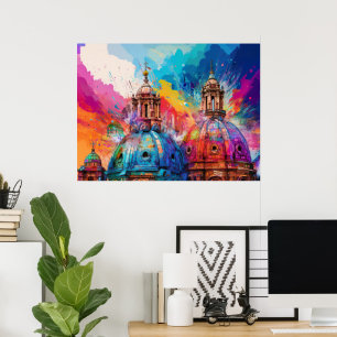 Cúpulas de la Catedral de Roma - Impresión de Arte