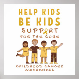 cura de apoyo al cáncer infantil. Impresión de Pos